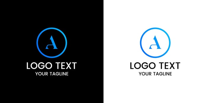 Letter a logo design vector
