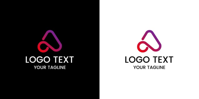 Letter a logo design vector