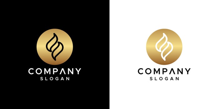 letter s logo design vector