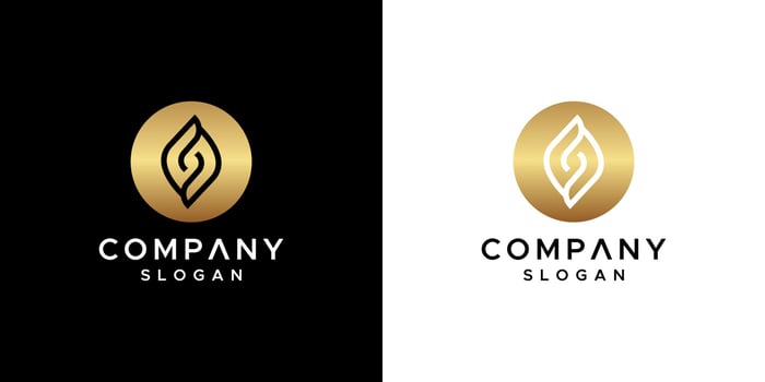 letter s logo design vector