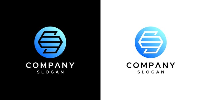 letter s logo design vector
