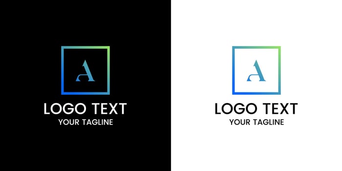 Letter a logo design vector