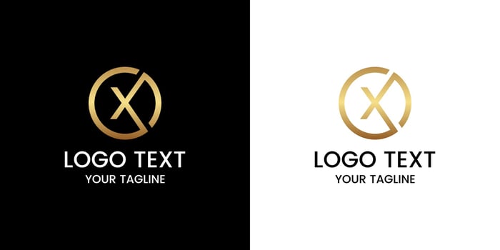 letter x logo design vector
