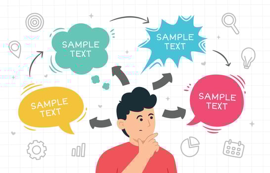 Hand Drawn Mind Map Concept vector