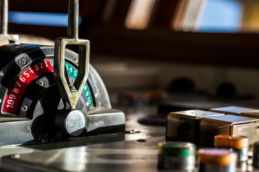 Speed Lever in the Ship Control Room photo