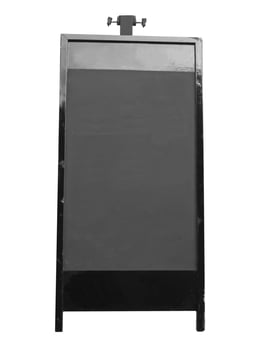 Blank blackboard isolated photo