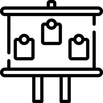 Line icon for board vector