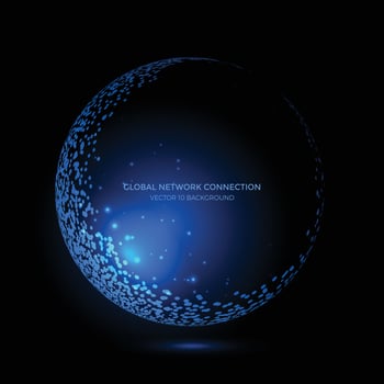 Communication technology for internet business. vector