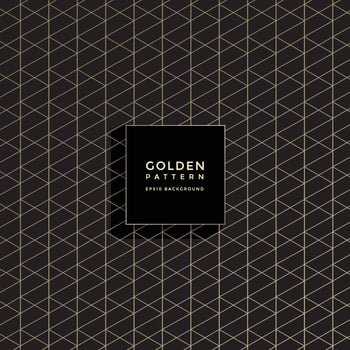 Luxury golden geometric pattern, abstract pattern background vector
