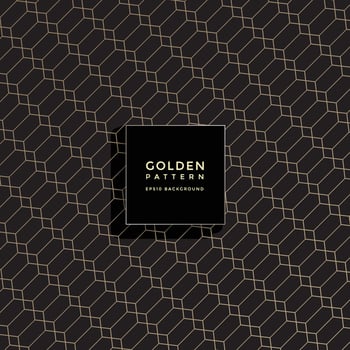 Luxury golden geometric pattern, abstract pattern background vector