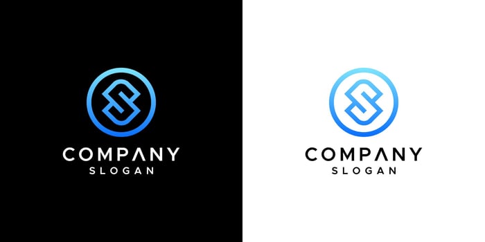 letter s logo design vector