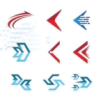 Arrow logo images vector