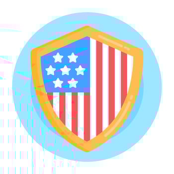 American Patriot Shield vector