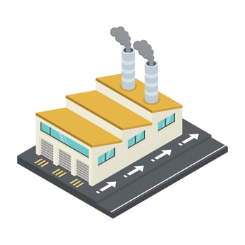 Mill and Manufacturing Plant vector