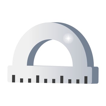 Scale and Protractor vector