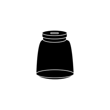 silhouette of moneybox isolated icon vector