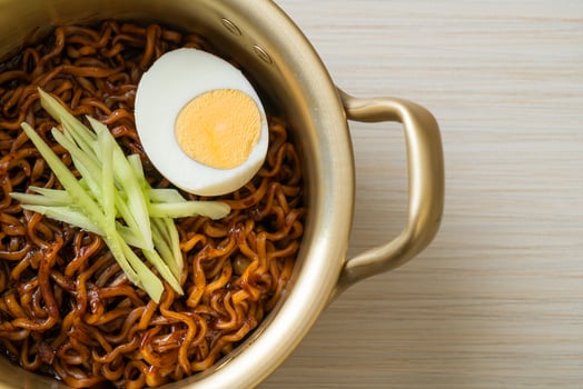 Korean Instant Noodle with Black Bean Sauce photo