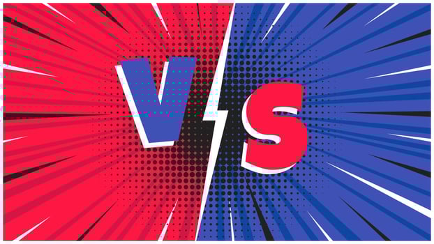 Versus screen flat style design vector illustration.