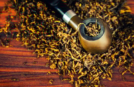 Unhealthy Addiction Nicotine Tobacco Pipe Cigar photo