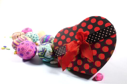 Paschal Easter Eggs Holiday Celebration in Spring Time photo