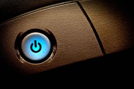 Technology Concept Computer Power Button photo