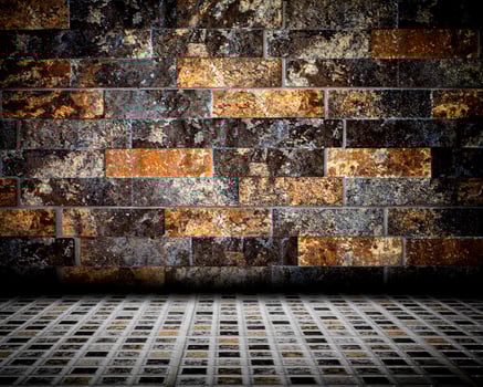 Urban Grunge Interior Brick Wall Stage photo