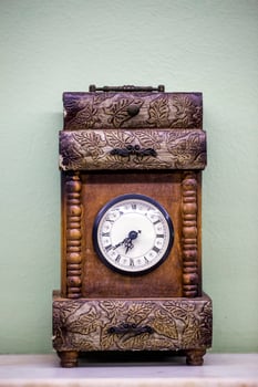 Abstract Vintage and Antique Style Clock photo