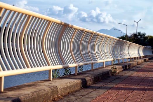 Abstract Architecture Design of Iron Fences photo