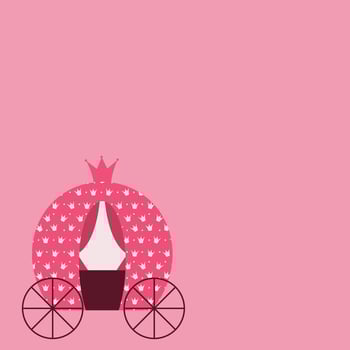 Princess Crown  Background Vector Illustration.