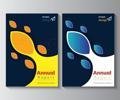 Annual Report Design Template,  Brochure,  Poster, Corporate  Flyer vector