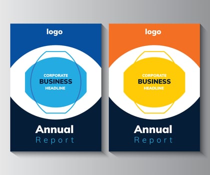 Annual Report Design Template,  Brochure,  Poster, Corporate  Flyer vector