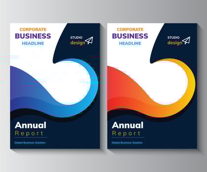 Annual Report Design Template,  Brochure,  Poster, Corporate  Flyer vector