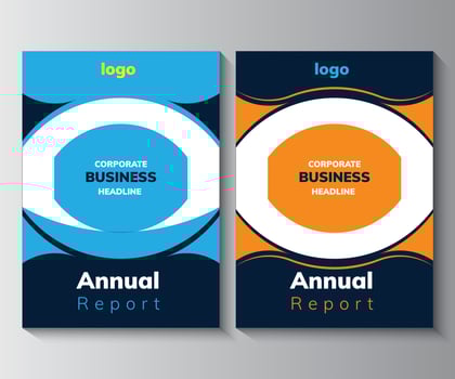 Annual Report Design Template,  Brochure,  Poster, Corporate  Flyer vector