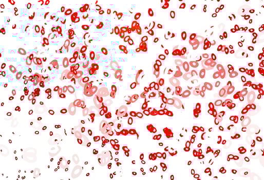 Light Red vector cover with spots.