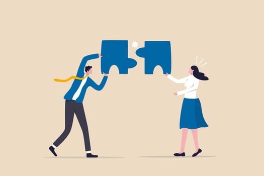 Mismatch or mistake, wrong business decision or failure vector