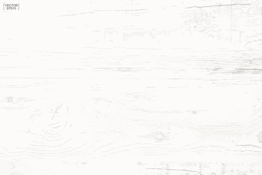 White wood pattern and texture for background. Vector. vector