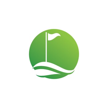 Golf logo vector icon stock illustration