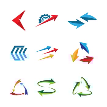 Arrow logo images vector