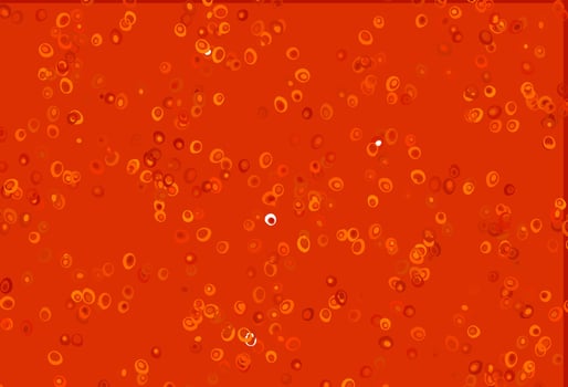 Light Orange vector background with bubbles.
