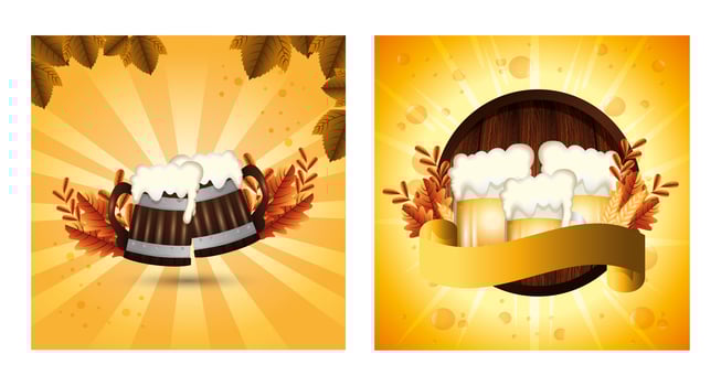 Germany oktoberfest beer vector design