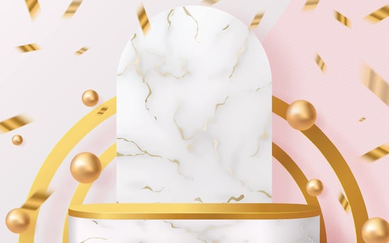 background products for valentine day podium vector