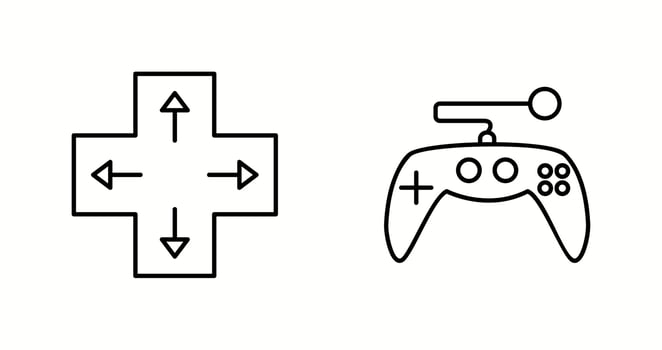 Unique Two Vector Icons Set