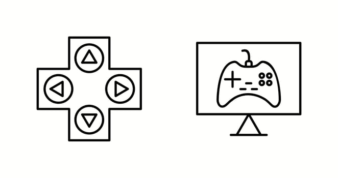 Unique Two Vector Icons Set