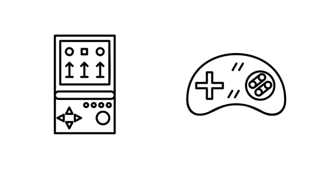 Unique Two Vector Icons Set