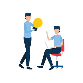 Isolated corporate businessmen vector design