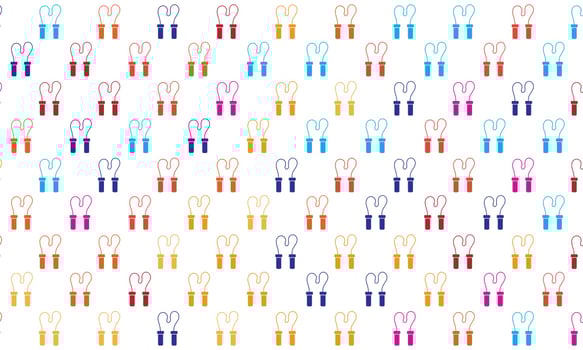 Colorful Skipping Rope Seamless Pattern Background vector