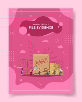 file evidence for template of banners, flyer, books cover vector