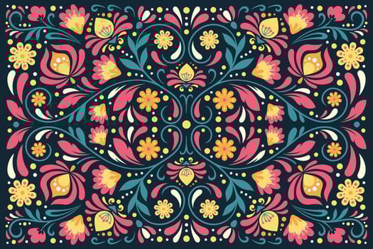Flat design colorful mexican  background vector