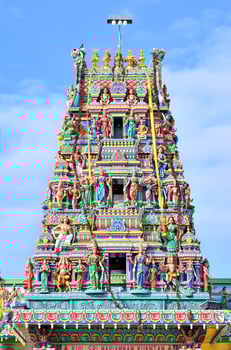 Sculptures on Hindu temple photo