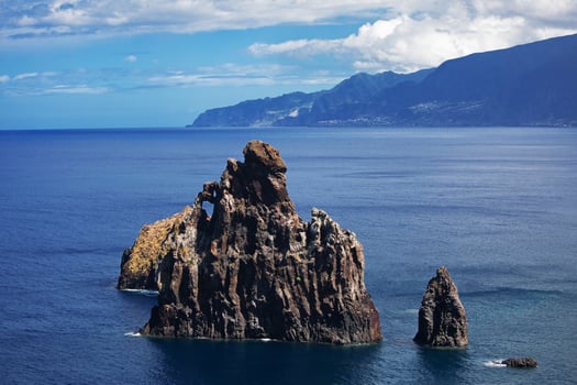 Landscape with cliff of the Atlantic Ocean photo